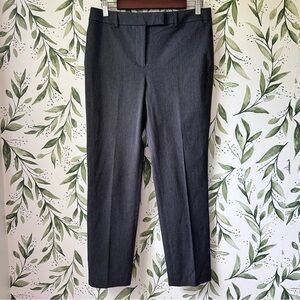 Talbots High Waist Straight Pant. 8 Petite. Gray.